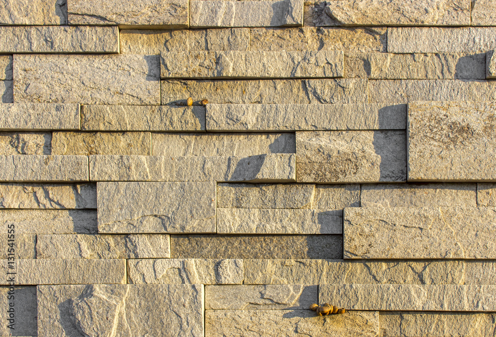 yellow natural stone facade, wall tiles