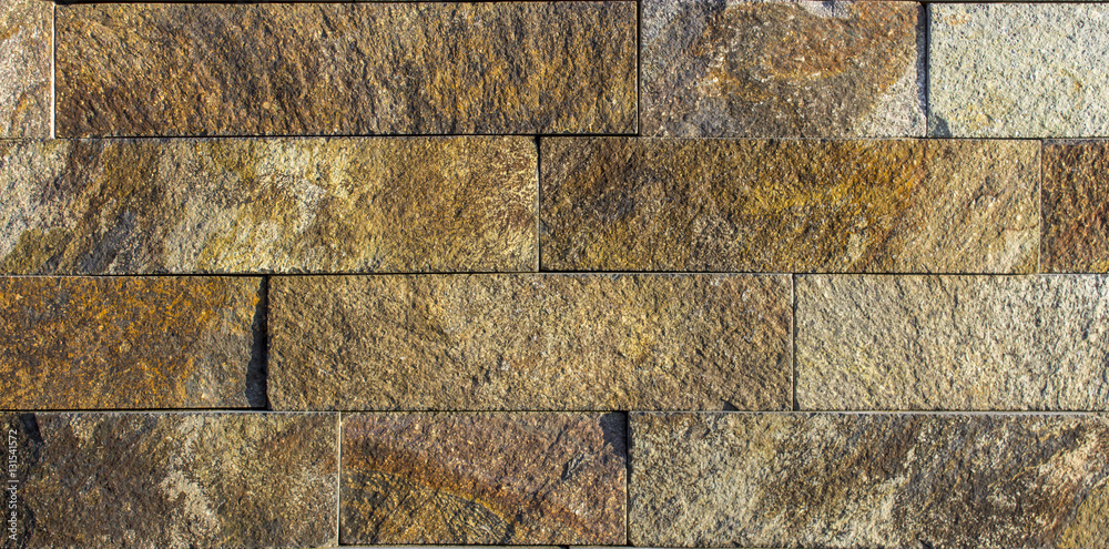 yellow natural stone facade, wall tiles