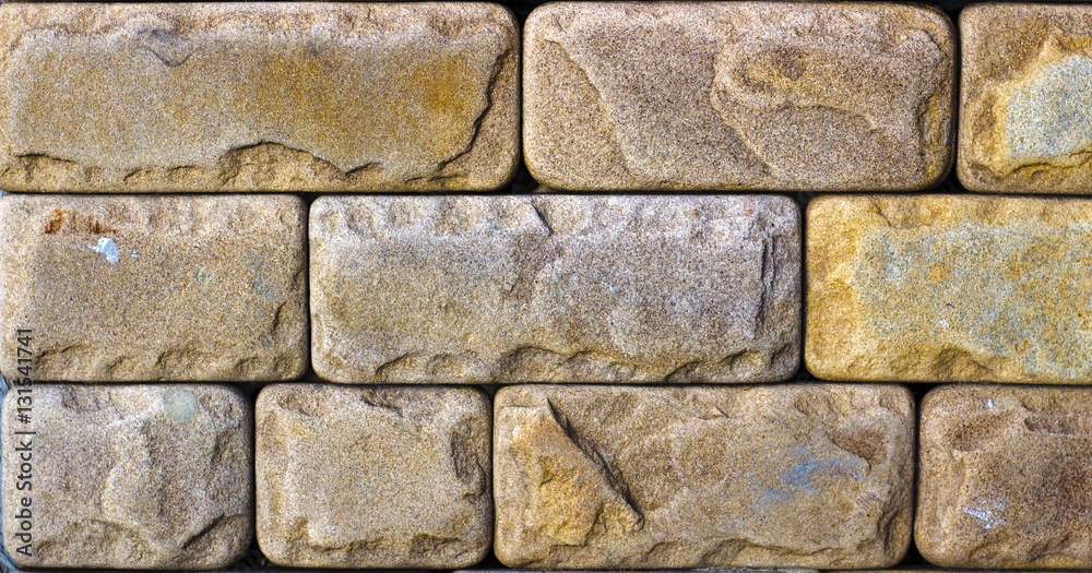 yellow natural stone facade, wall tiles