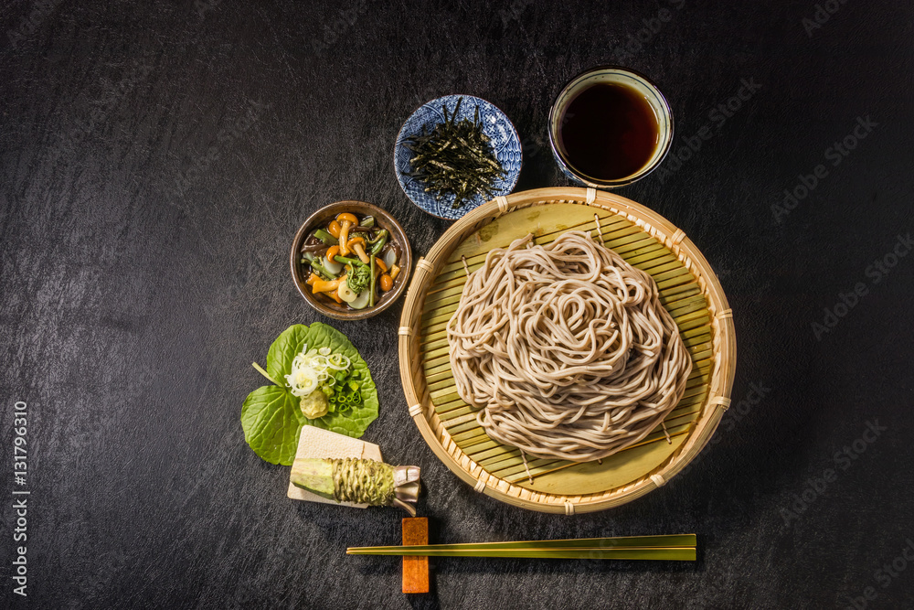 蕎麦盛り合わせ　 soba set that Japanese noodles