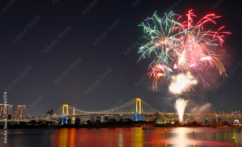 お台場の花火