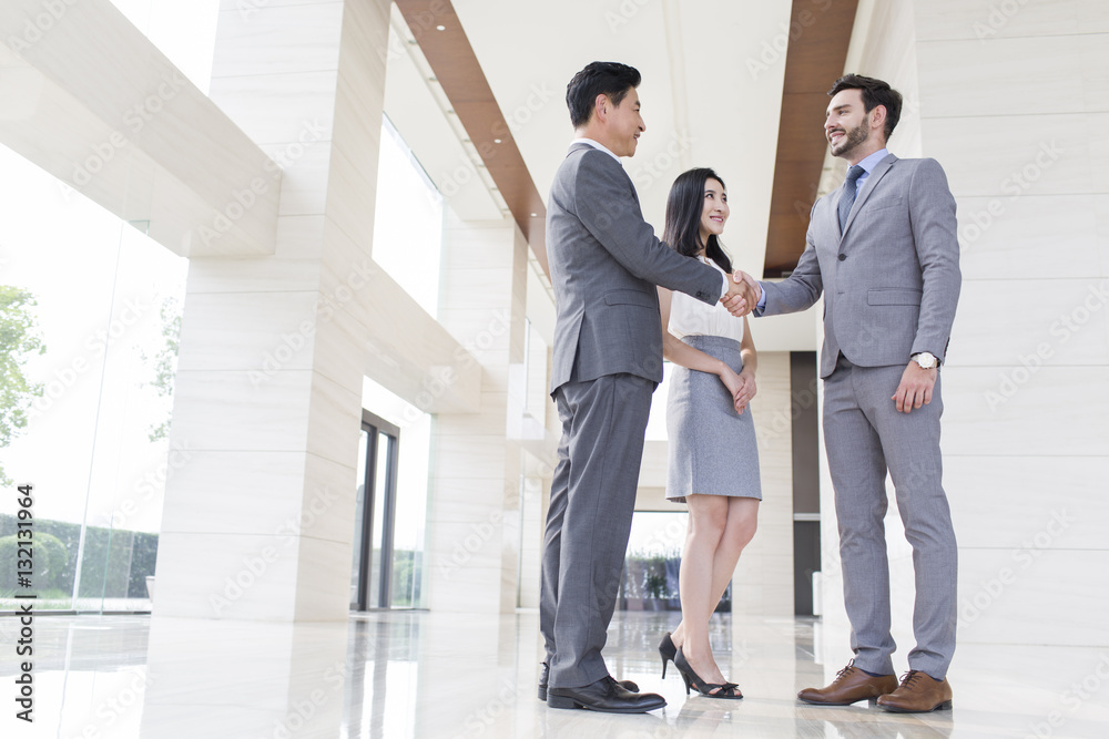 Business people shaking hands