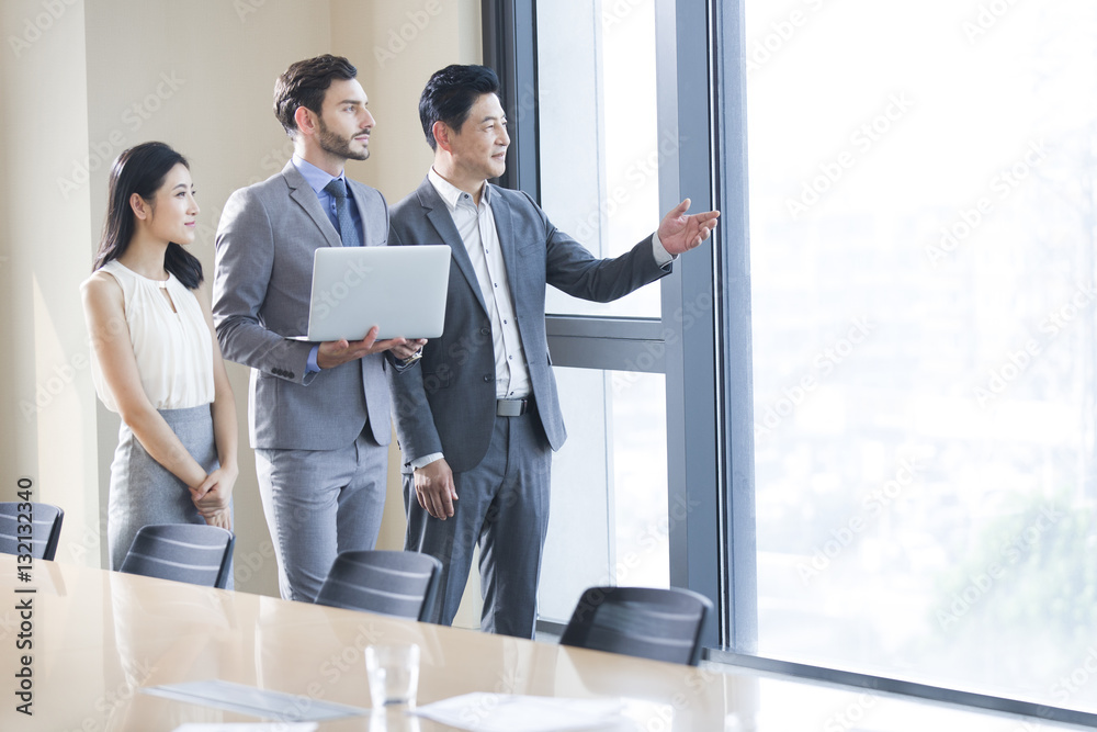 Business people talking in meeting room