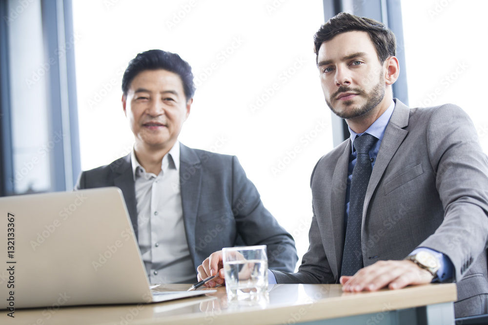 Business people talking in meeting room