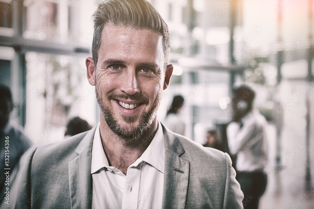 Portrait of smiling businessman