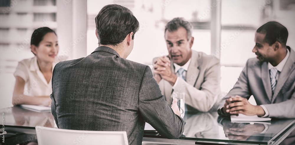 Recruiters checking the candidate during job interview