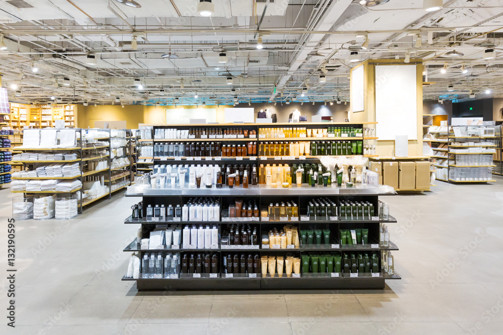 drink bottle on shelf in shop