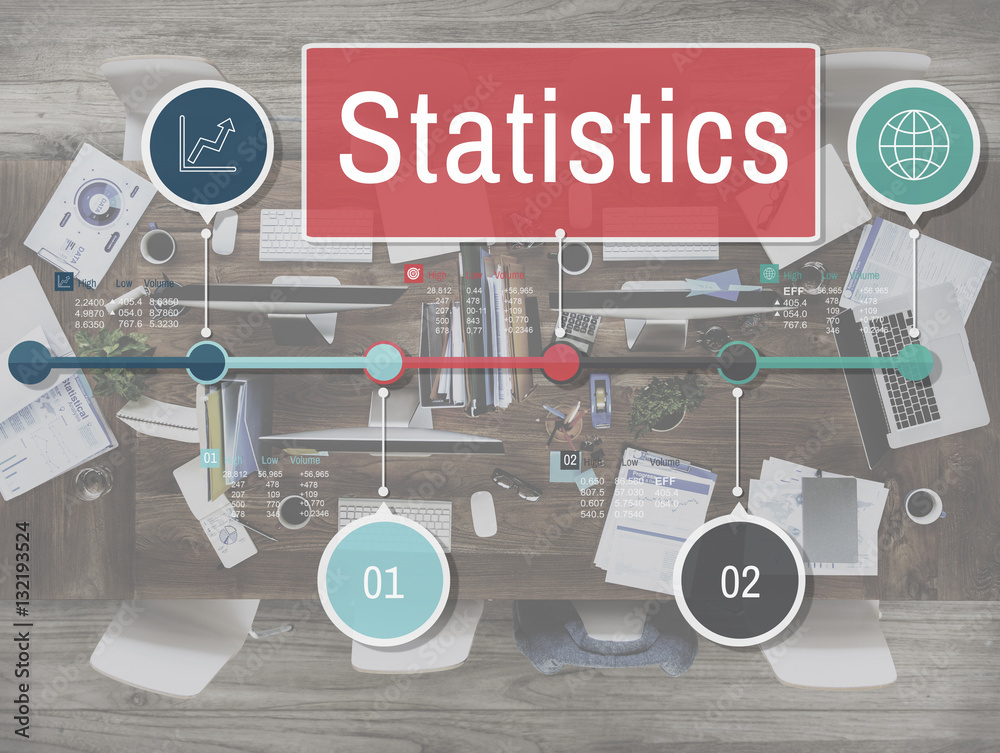 Statistics Process Efficiency Planning Research Concept