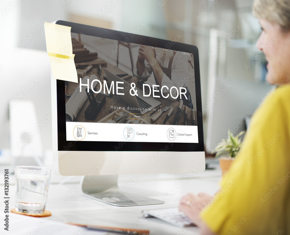 Renovation Repair Construction Design Website Concept