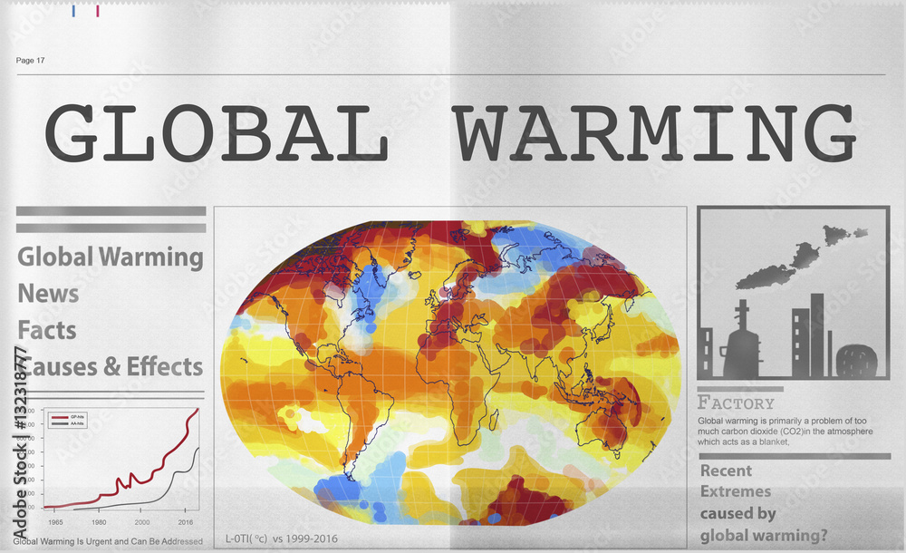 Global Warming Pollution Greenhouse Effect Concept