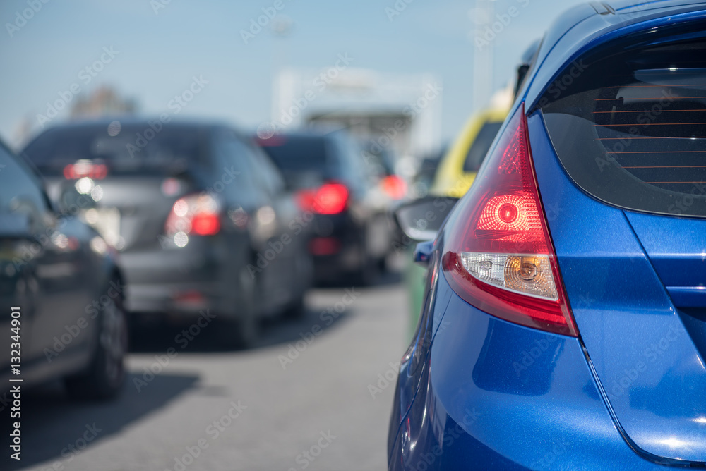 traffic jam on express way