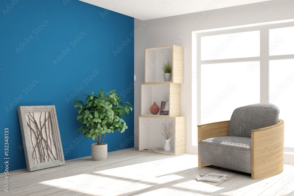 Blue interior design