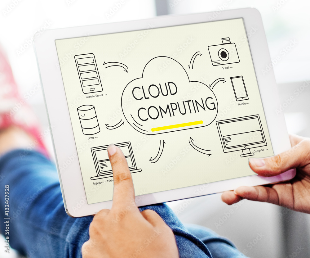 Cloud Transfer Data Connection Network Concept