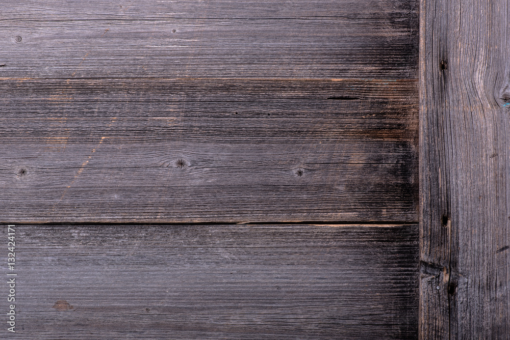 Wooden background. Old texture. Gray. Table. Rustic.