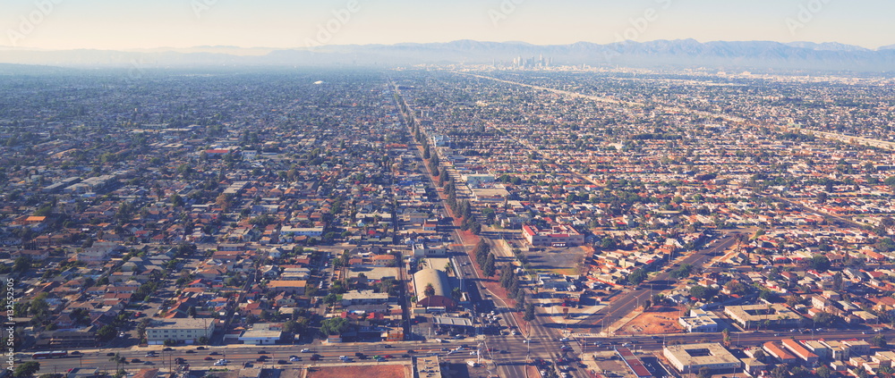 Aerial view of Los Angeles