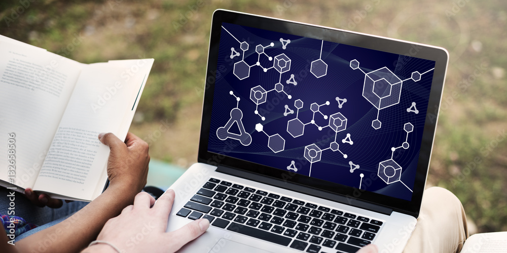 Molecular Structure Chemistry Science Experiment Concept