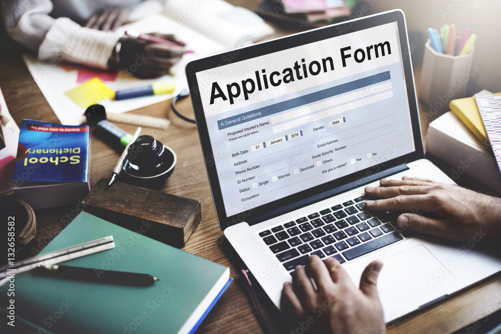 Application Form Information Employment Concept