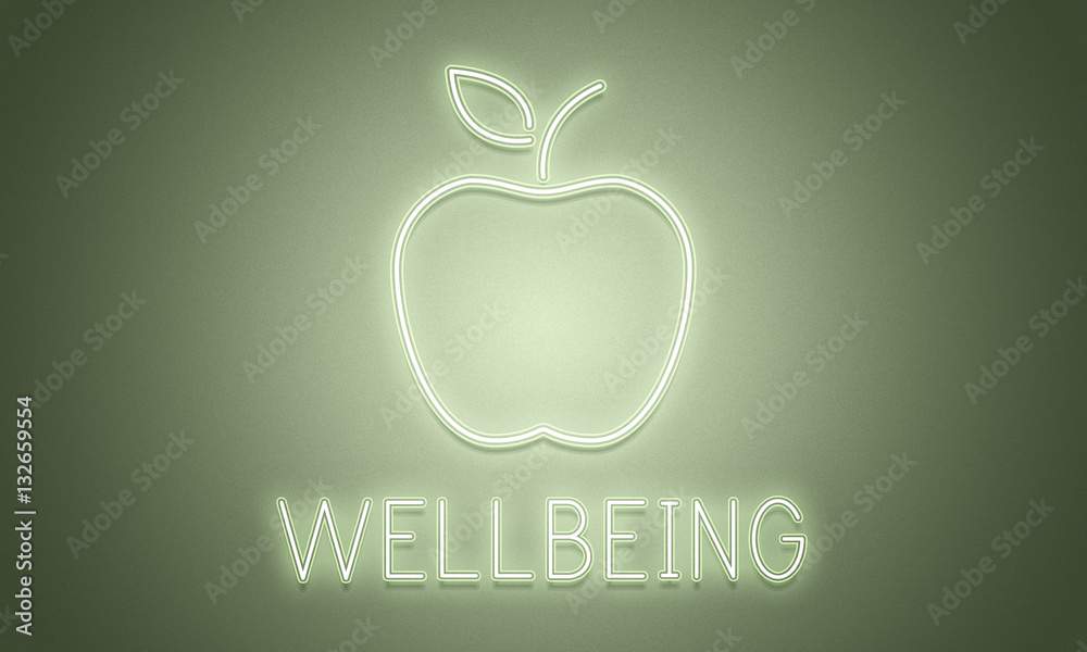 Wellbeing Healthy Balance Graphic Apple 