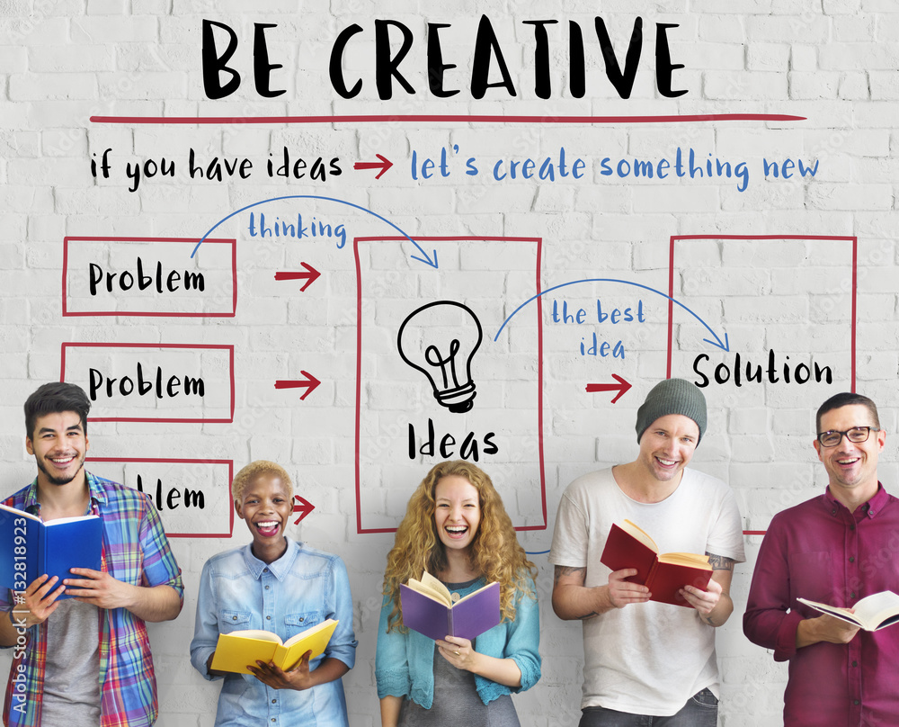 Be Creative Fresh Ideas Solution Innovation Concept