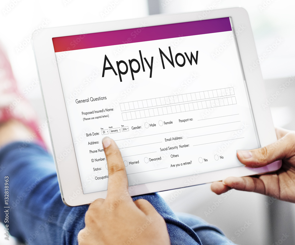 Apply Online Application Form Recruitment Concept