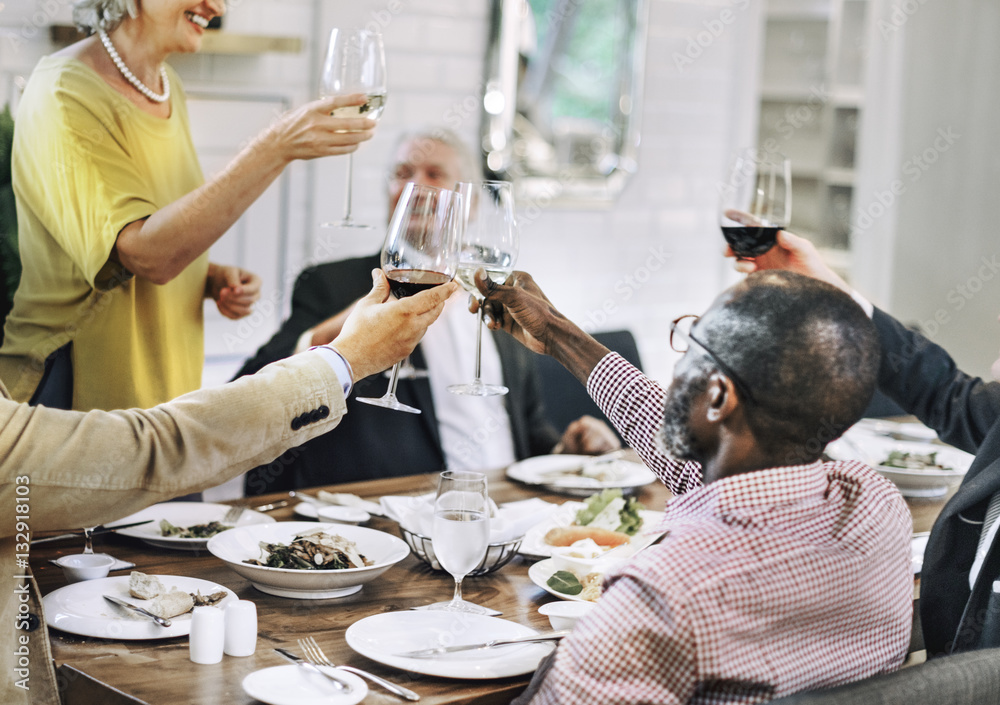 Business People Dining Together Concept