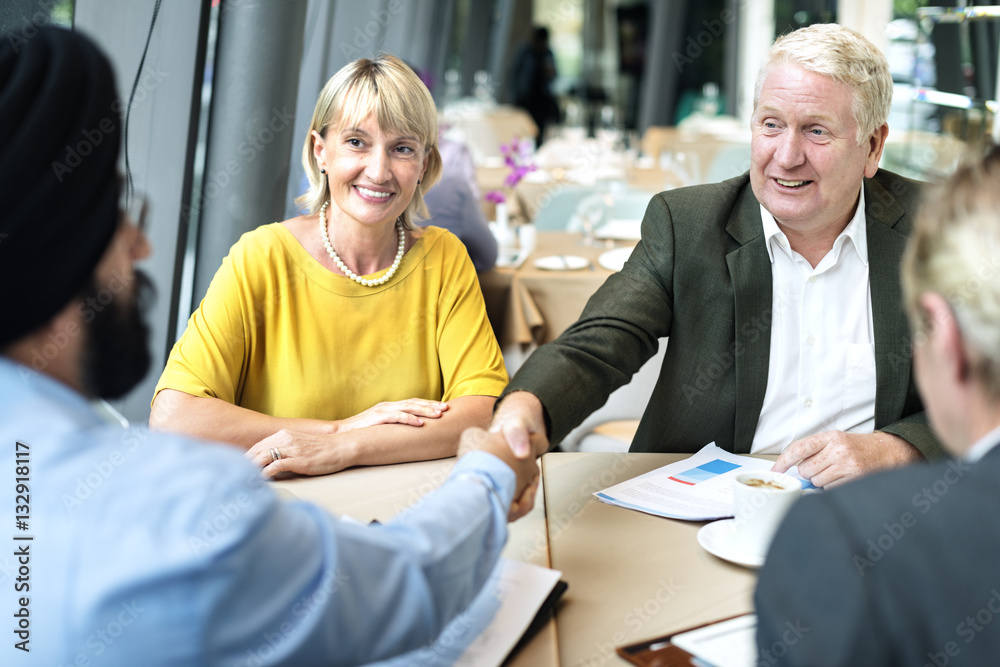 Business People Dining Together Concept