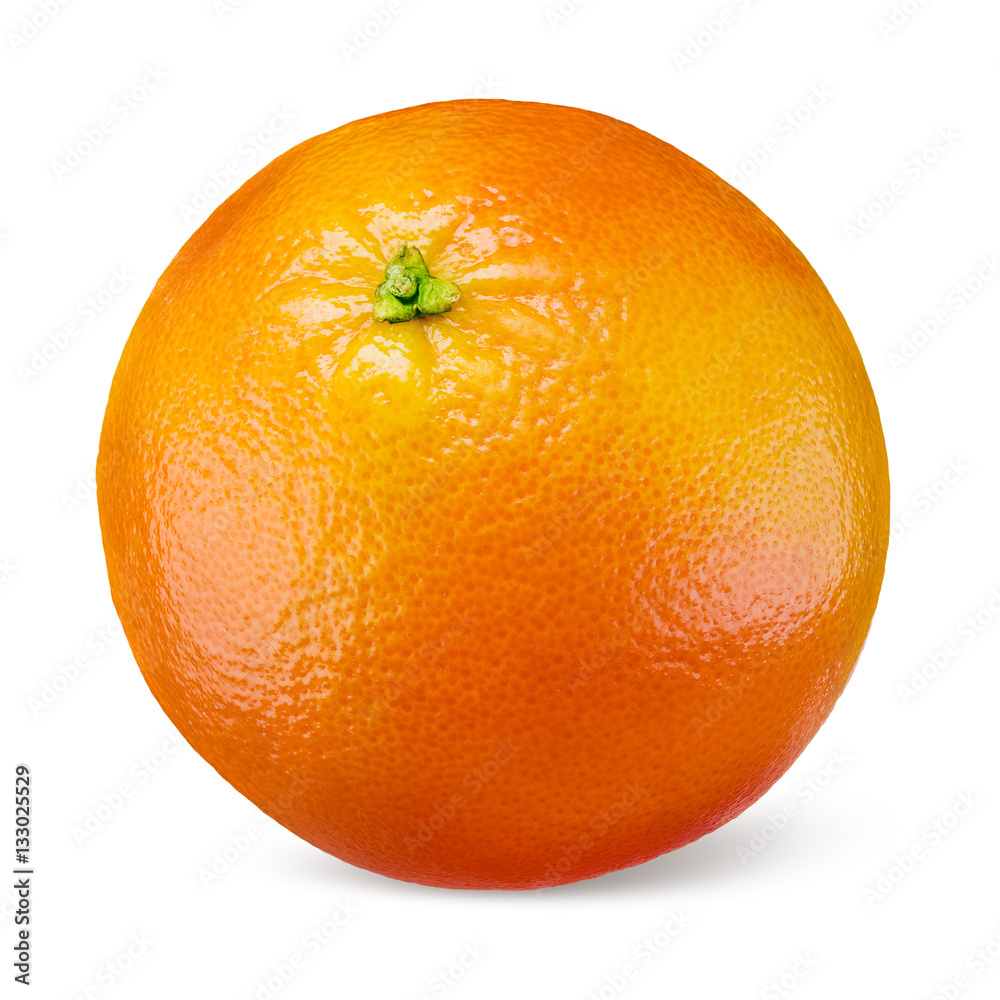 Orange fruit isolated on white background.