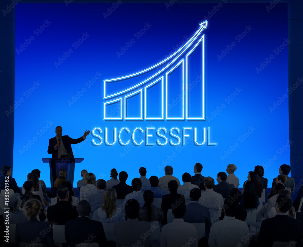 Successful Achievement Increase Growth Graphic Concept