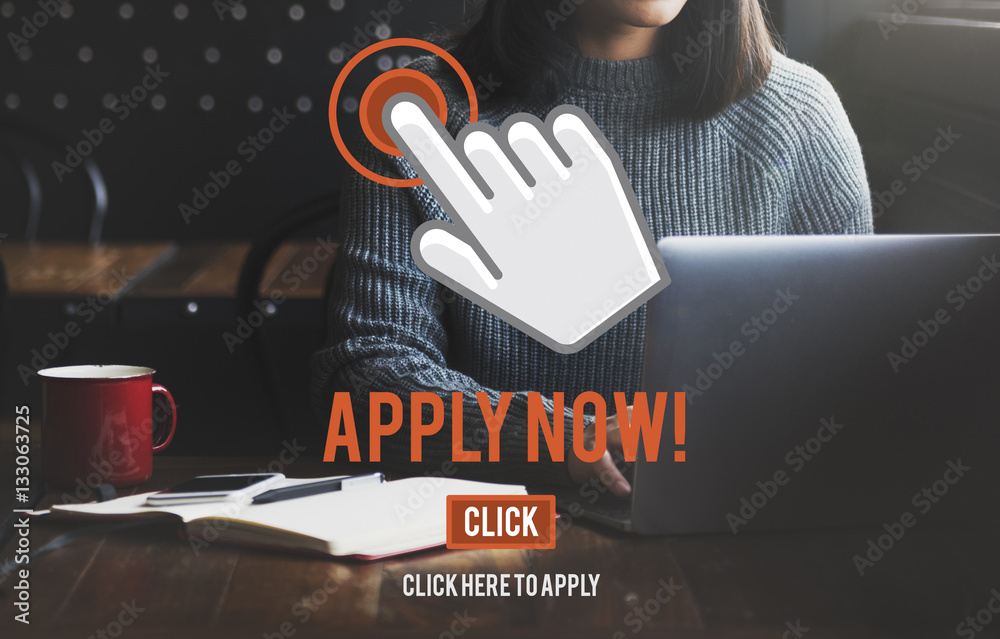 Apply Now Application Human Resources Employment Concept