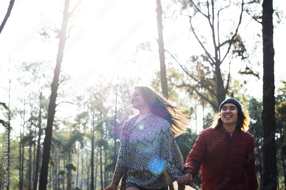 Couple Exploring Trip Holiday Concept