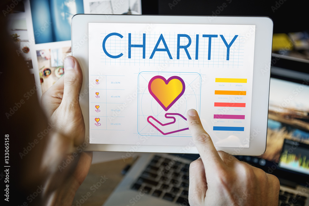 Community Share Charity Donation Concept