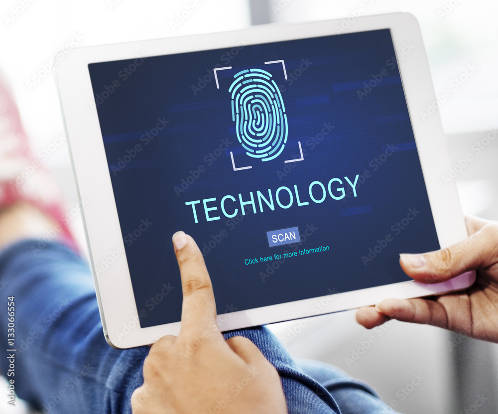 Technology Security Fingerprint Password Concept