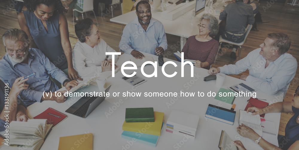 Teach Teaching Education Mentoring Coaching Training Concept