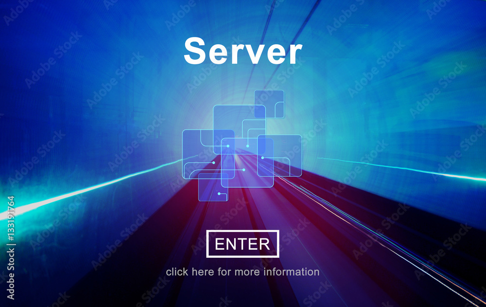 Server Technology Online Internet Database Concept