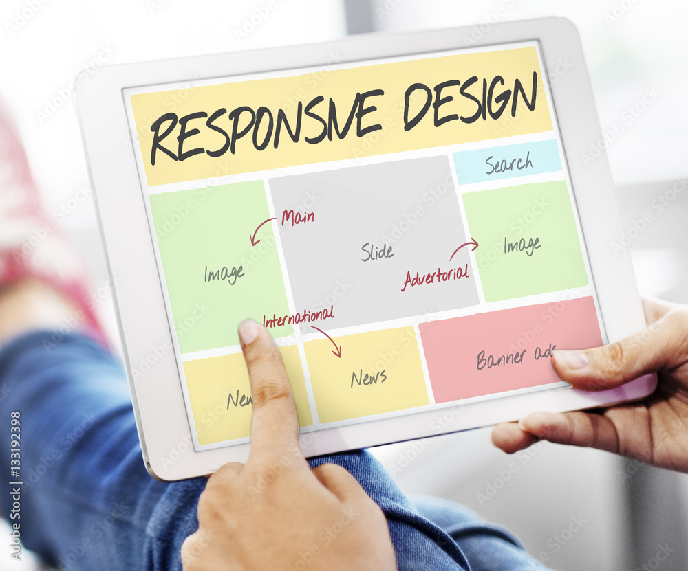 Responsive Design Layout Software Concept