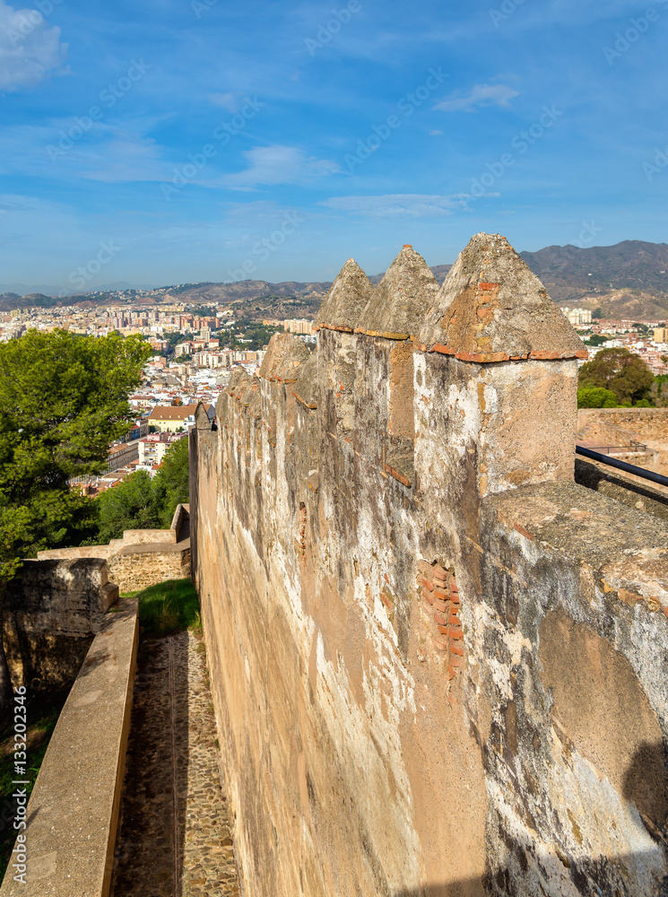 Gibralfaro Castle in Malaga - Andalusia, Spain