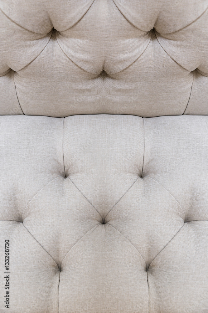 Light upholstery white sofa pattern background