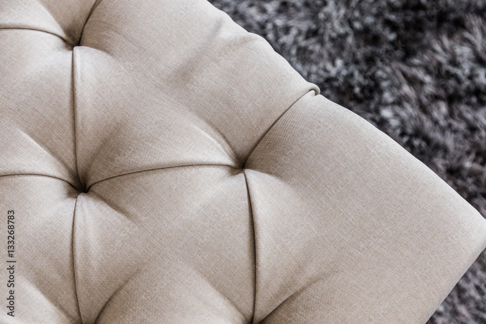 Light upholstery white sofa pattern background