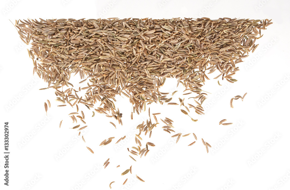 Caraway isolated on white background