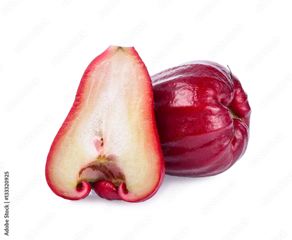 Fresh Rose apple isolated on the white background