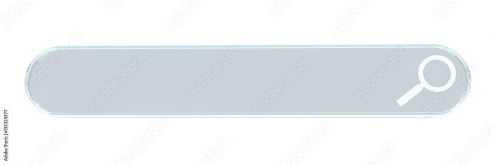 Digital web address search bar 3D rendering