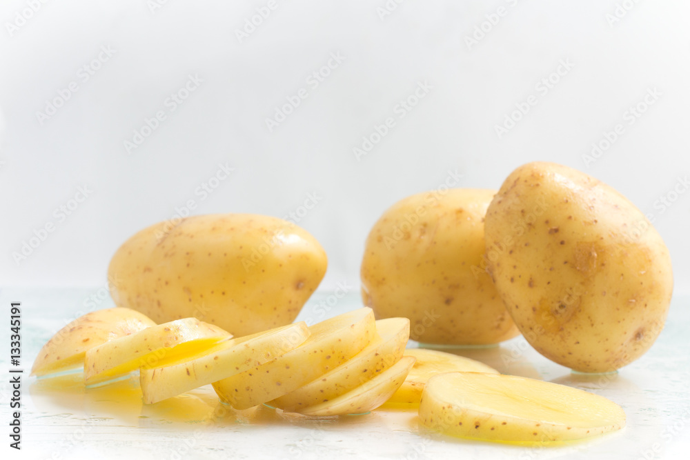 Sliced Wet Potatoes