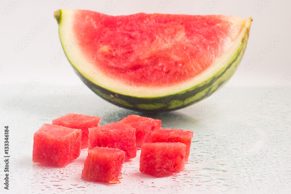 Refreshing Watermelon Pieces