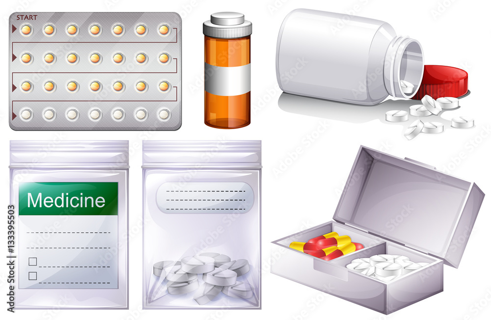 Different kinds of medicine