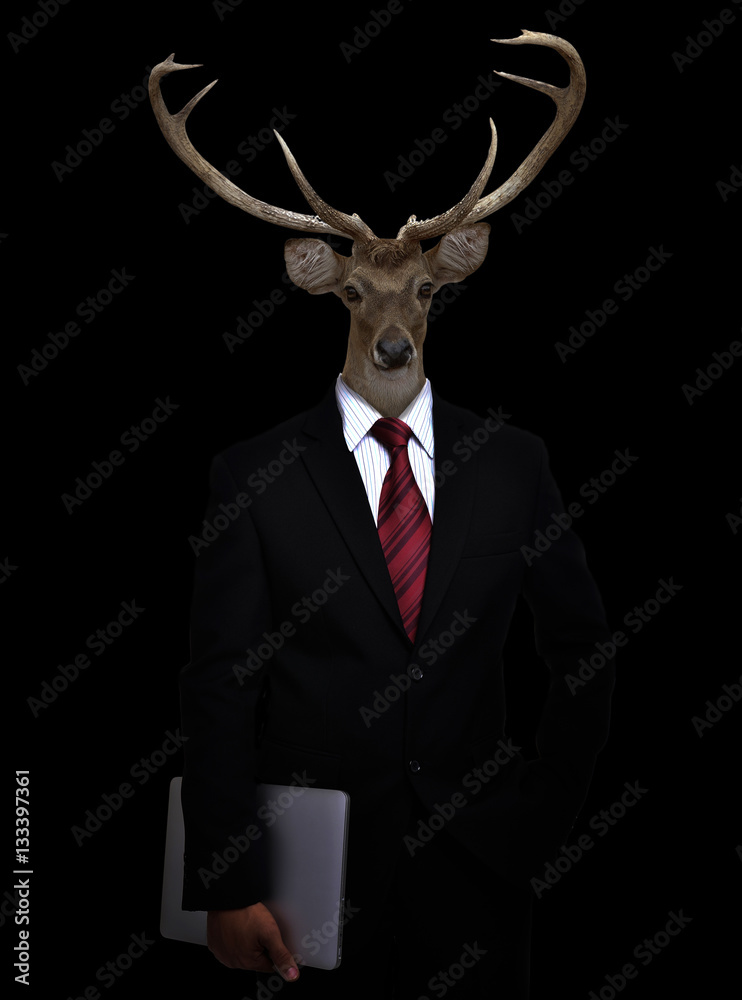 business man with animal head