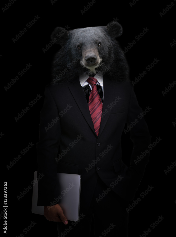 business man with animal head