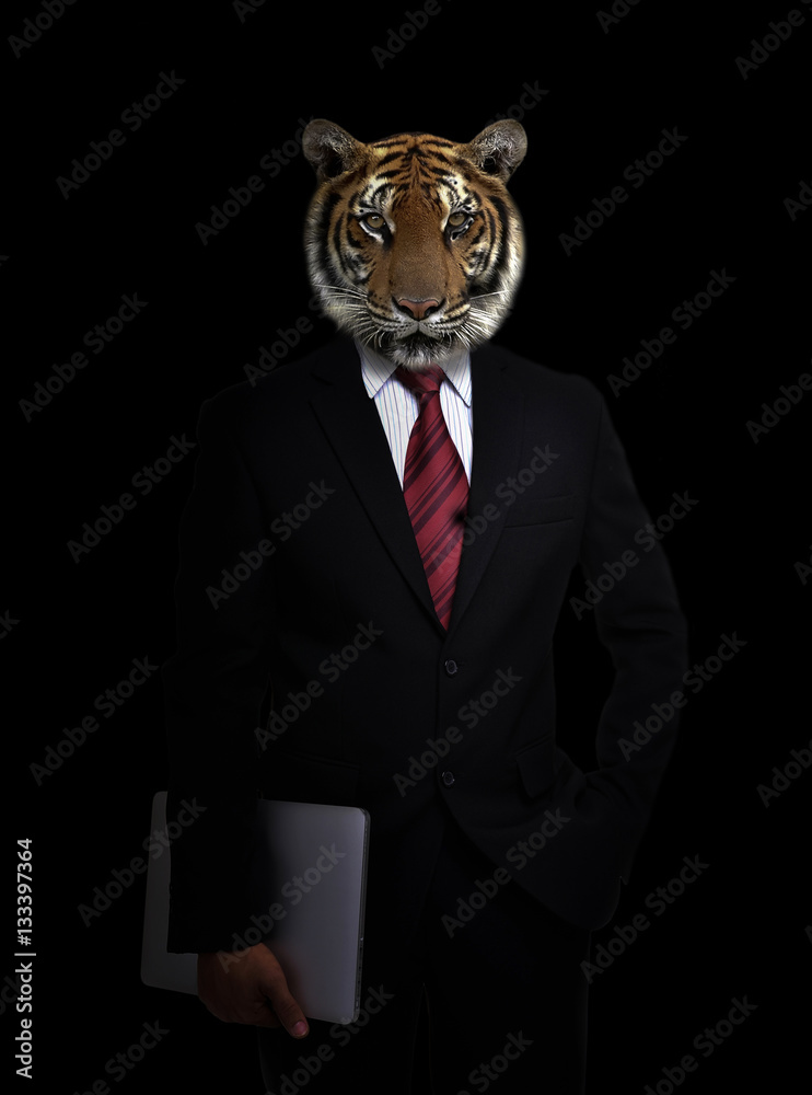 business man with animal head