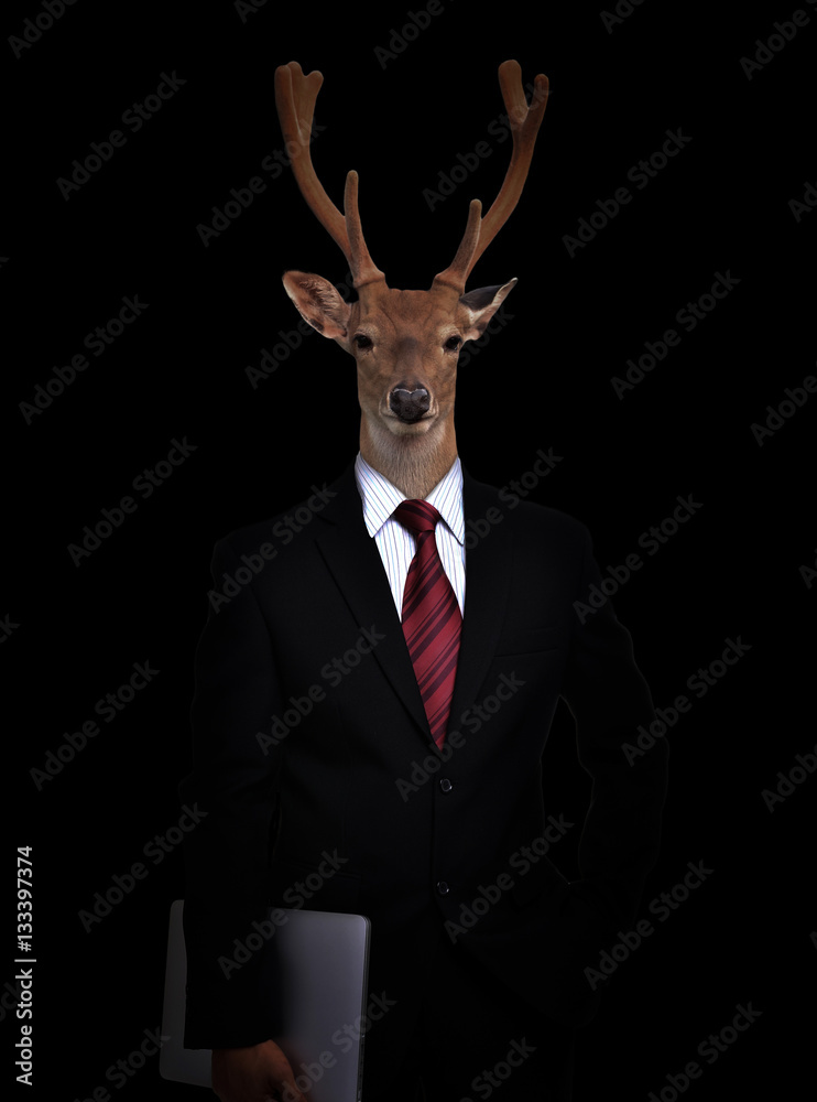 business man with animal head