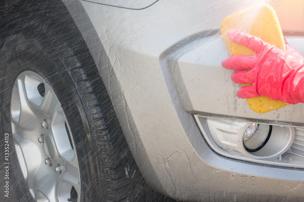 Car wash shampoo, car wash clean with a sponge