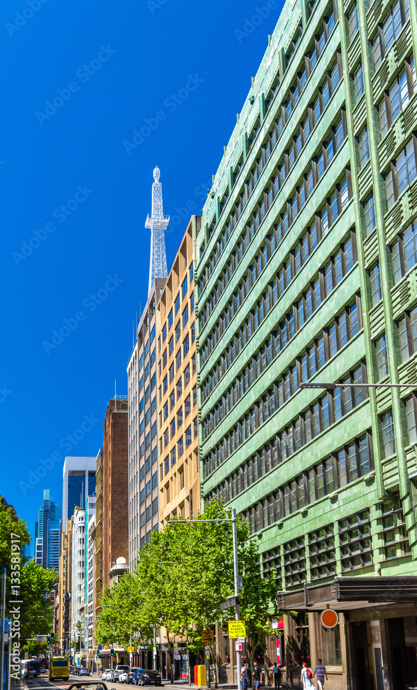 Street in the Sydney central business district, Australia